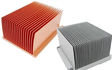 Dissipateur thermique à ailettes de skiving