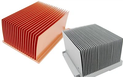 Dissipateur thermique à ailettes de skiving